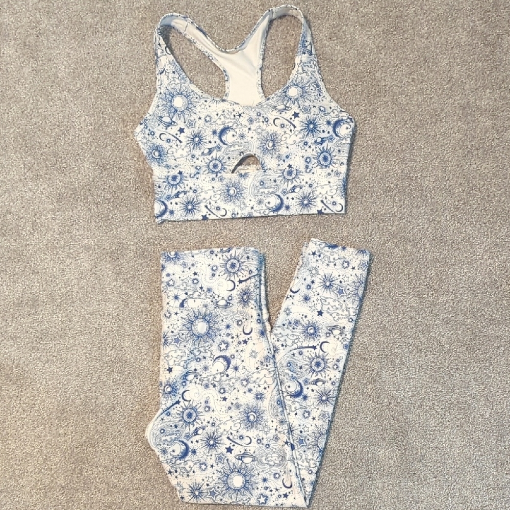 Wildfox Celestial Blue and White Activewear
